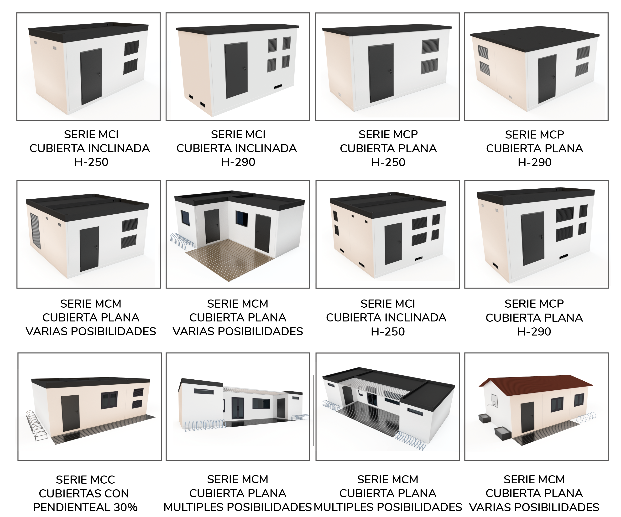 Catálogo de casetas modulares prefabricadas de hormigón